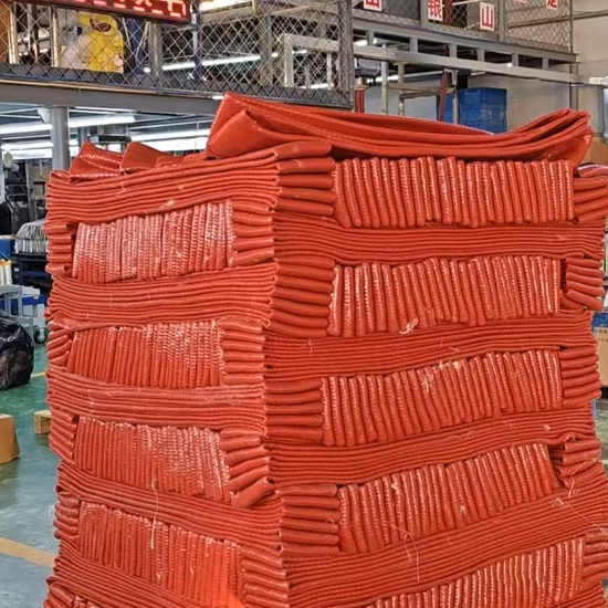 Protector de conjunto de manguera hidráulica Fibra de vidrio recubierta de caucho de silicona Trenzado Aislamiento térmico ignífugo Fibra de vidrio trenzada Pyrojacket Protección térmica Manga contra incendios